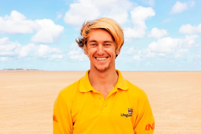 RNLI lifeguard Tom Corlett