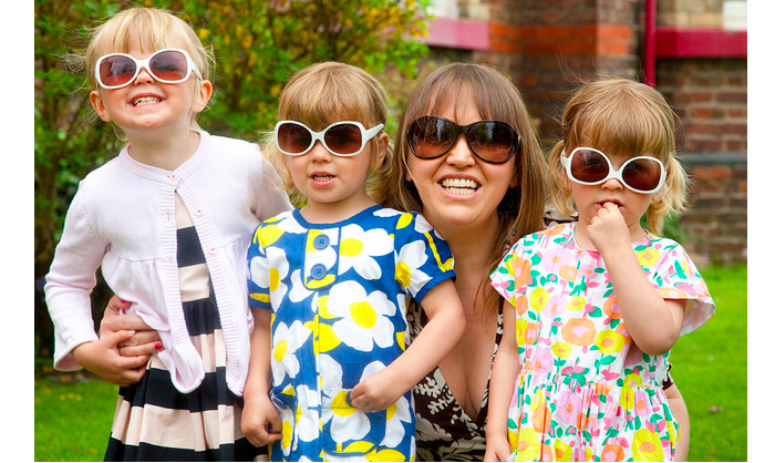 Karen Beddow with her children