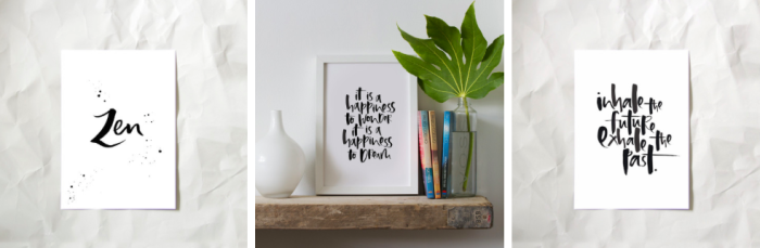 Some of Too Wordy's prints