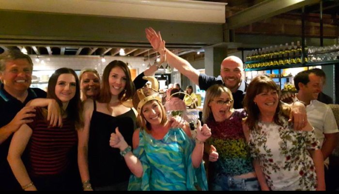 The winning team from Stanley School