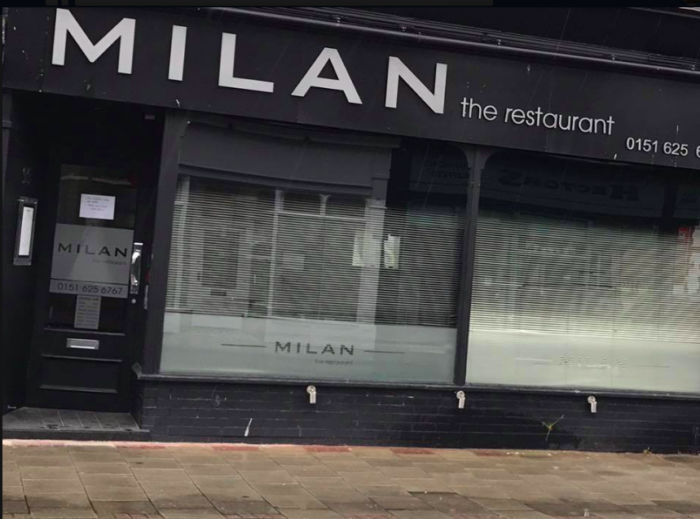 Milan the Restaurant, which was formerly on the site