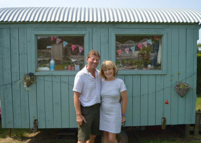 Steve Ledsham with wife Brenda at Church Farm