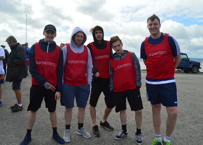 Team from event sponsors Carpenters