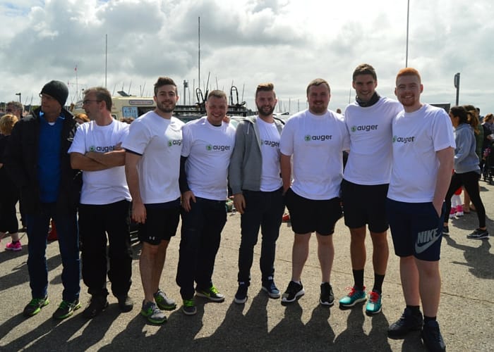 The winning team from Auger