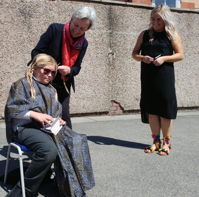 Toby gets his hair cut