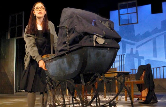 Helen Forrester, as depicted in the stage adaptation of Twopence to Cross the Mersey