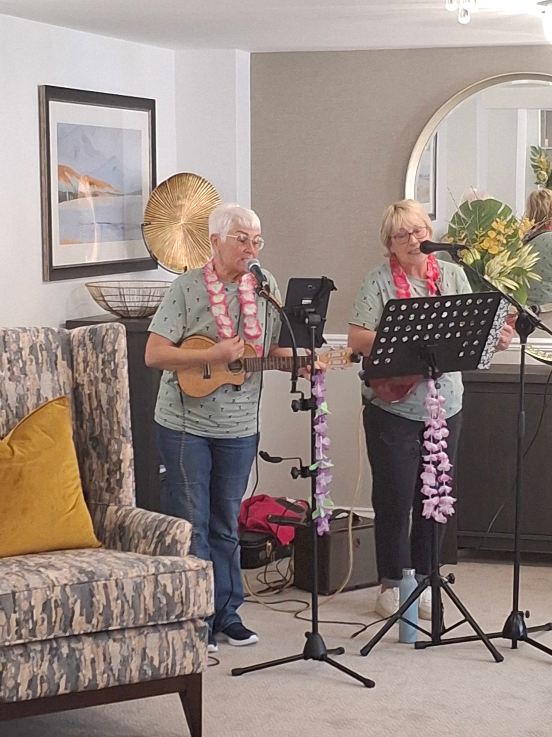 Ukele performance at over 60s lodge