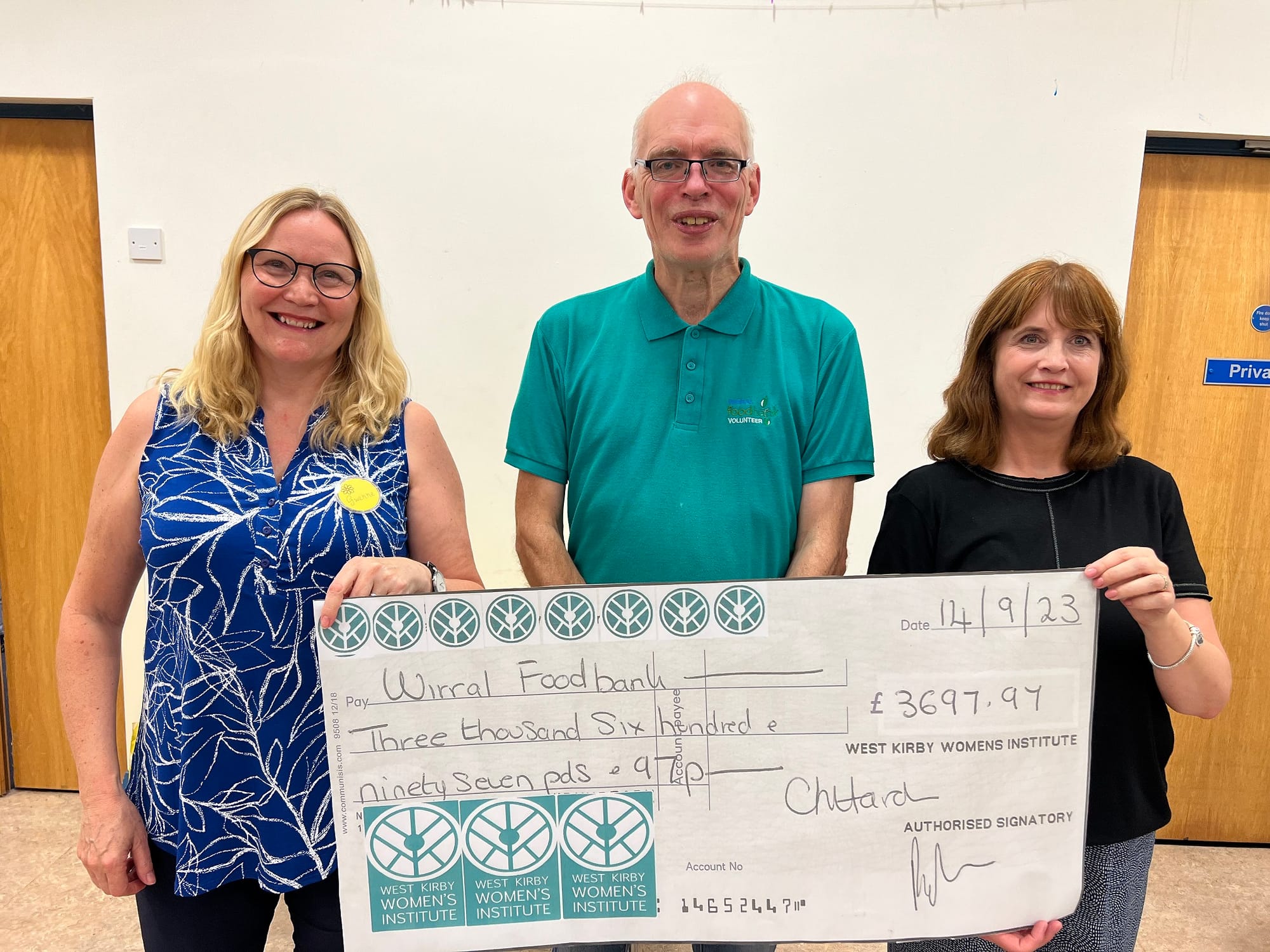 West Kirby WI raise £3,600 for Wirral Foodbank