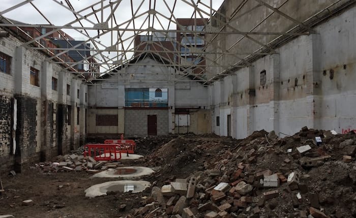 Absolutely roofless – the building has undergone an extraordinary transformation