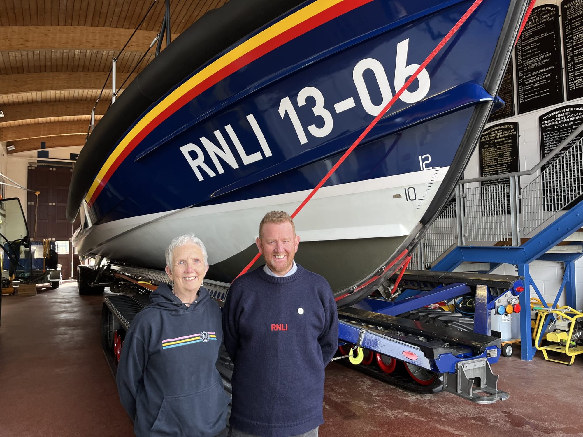 Author of RNLI-themed mystery novel visits Hoylake lifeboat station