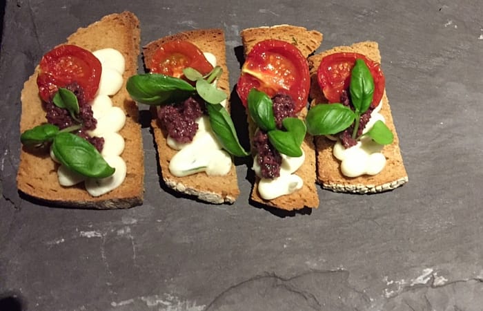 One of the delicious canapés at Saturday night's West 34 sneak preview party