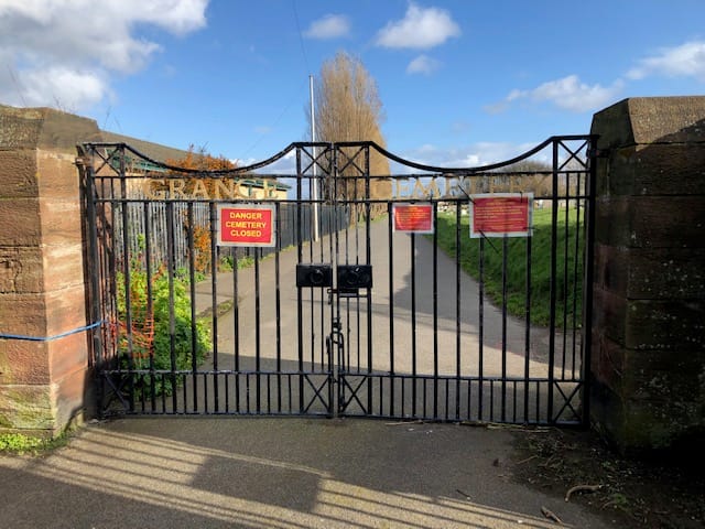 Unsafe trees in cemetery felled