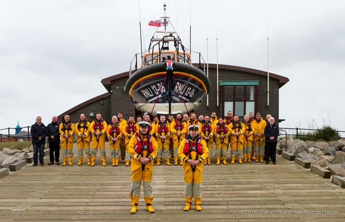 The crew of the new Shannon Hoylake lifeboat
