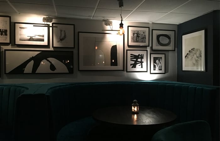 The cool, sophisticated decor of West 34