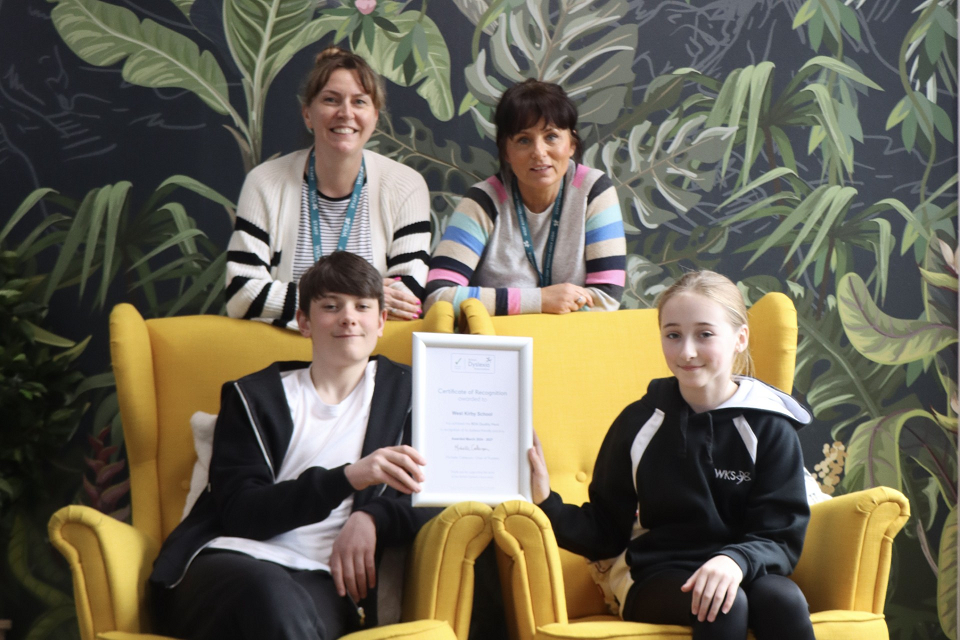 West Kirby School and College awarded British Dyslexia Association accreditation