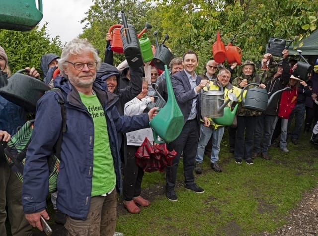 Water flows at Hoylake allotments for the first time