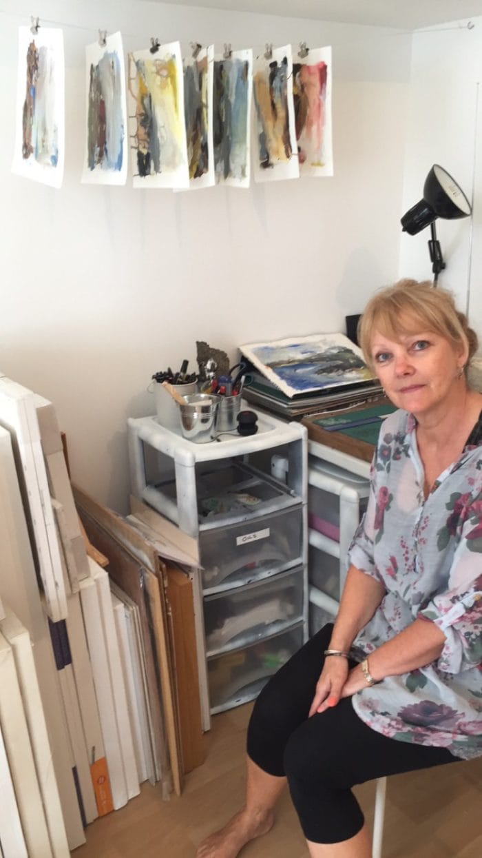 Amanda Oliphant in her studio