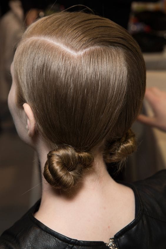 Low chignon