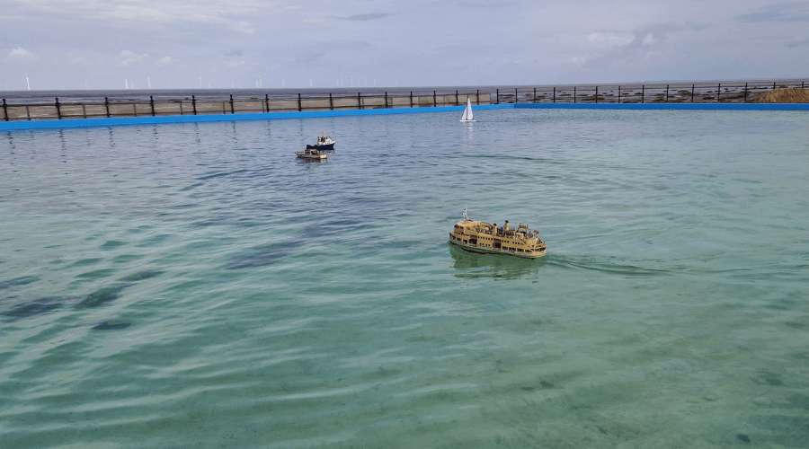 Hoylake model boat lake refurbished