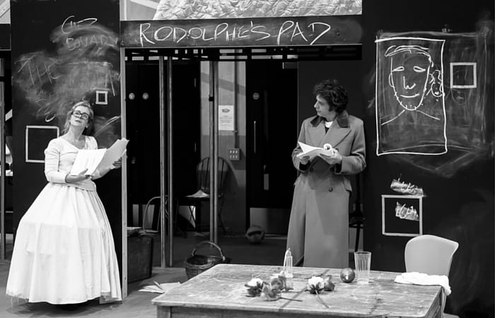 Emma Fielding and Javier Marzan in Madame Bovary rehearsal PICTURE: Brian Roberts