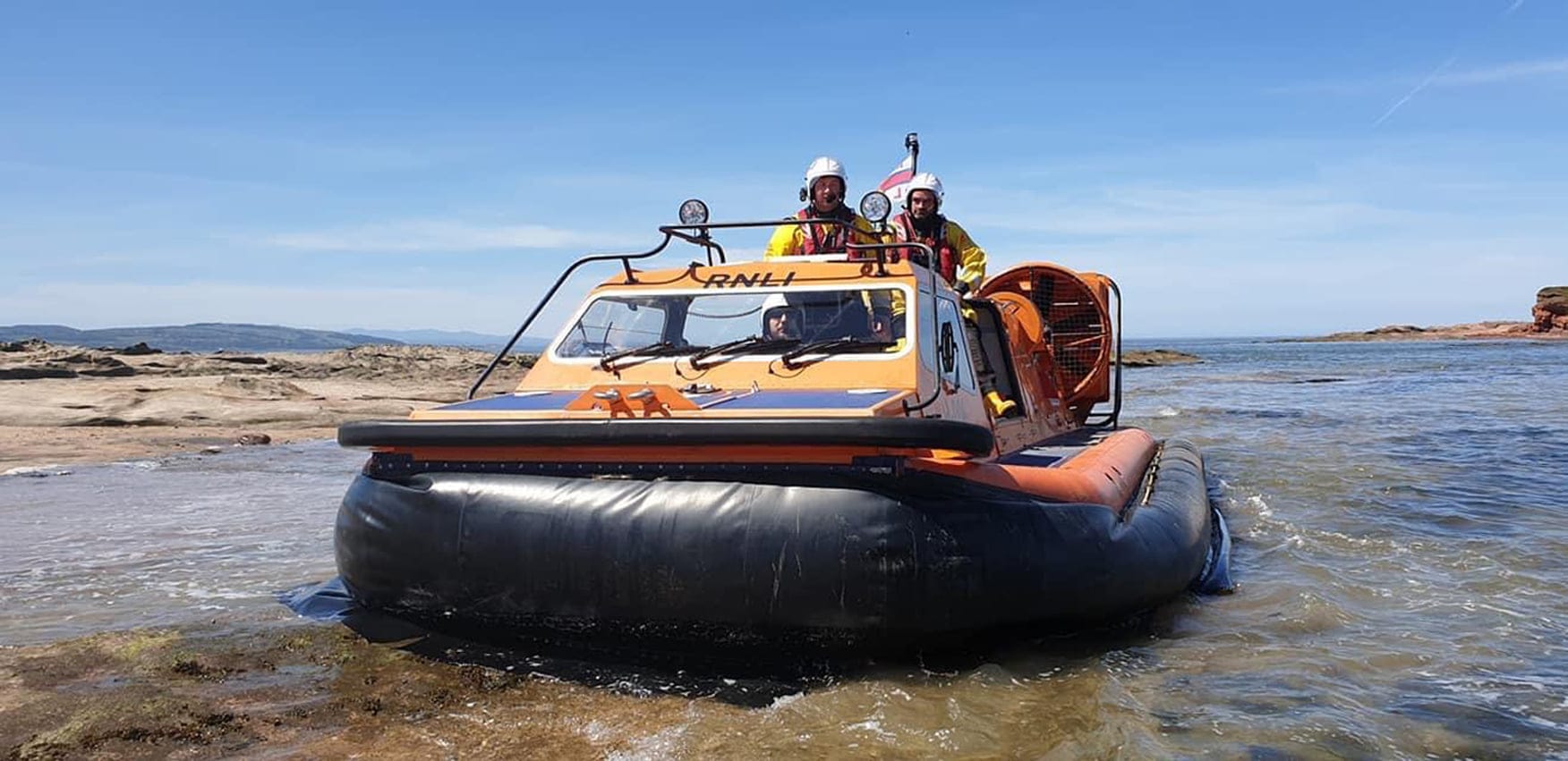 Coastguard helicopter, RNLI hovercraft and lifeguards in dramatic rescue off Hilbre Island