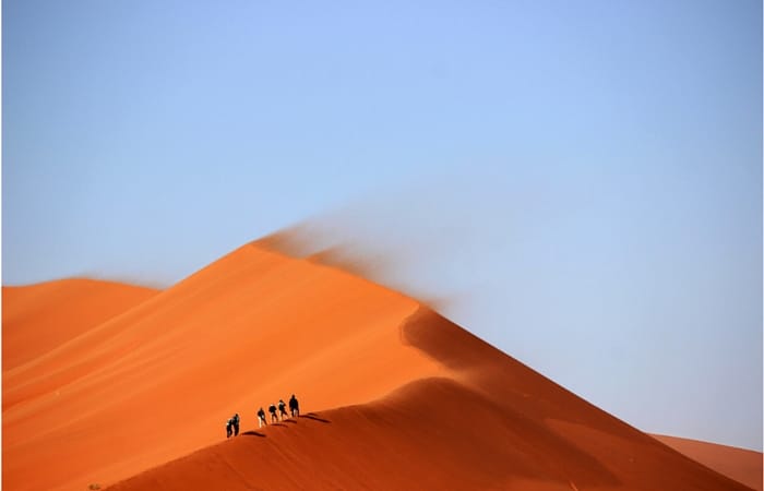 Sand dunes - just one of the challenges awaiting Lee Quinn in the Sahara