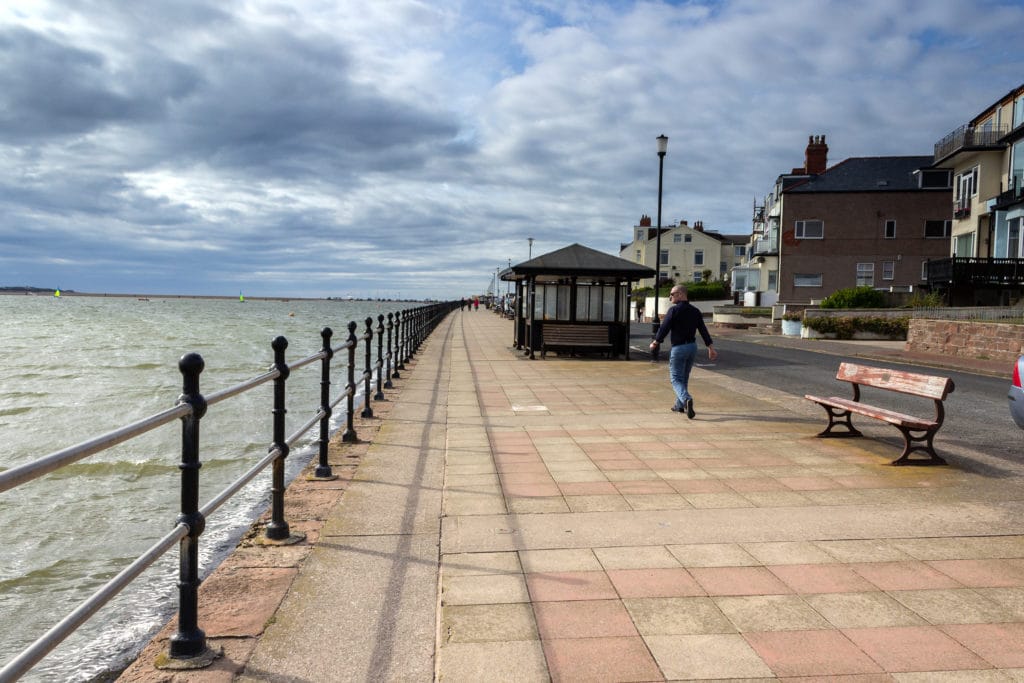 Coastal shelter on West Kirby Promenade