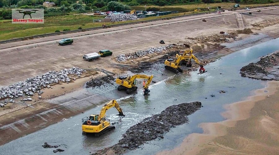 Embankment flood work completed