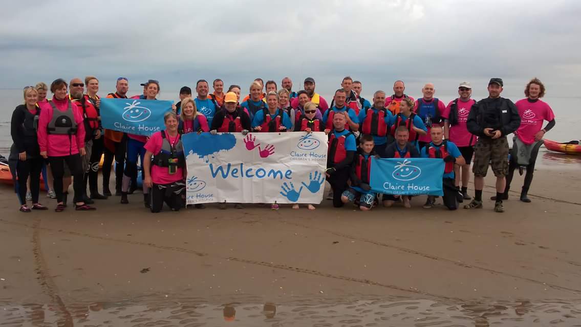 The 38-strong team taking on the Wirral Coastal Kayak