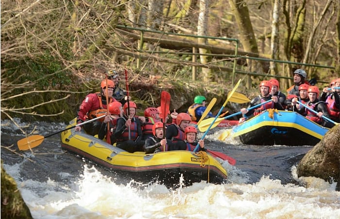 White water rafting with Hoylake and West Kirby Round Table members