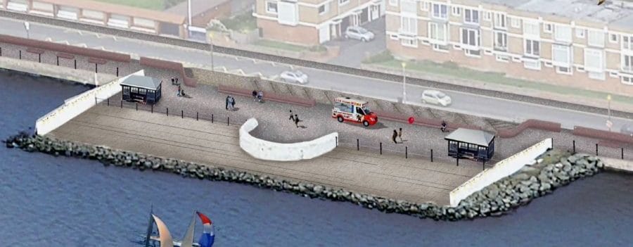 Here's a first glimpse of the options for a new flood wall in West Kirby