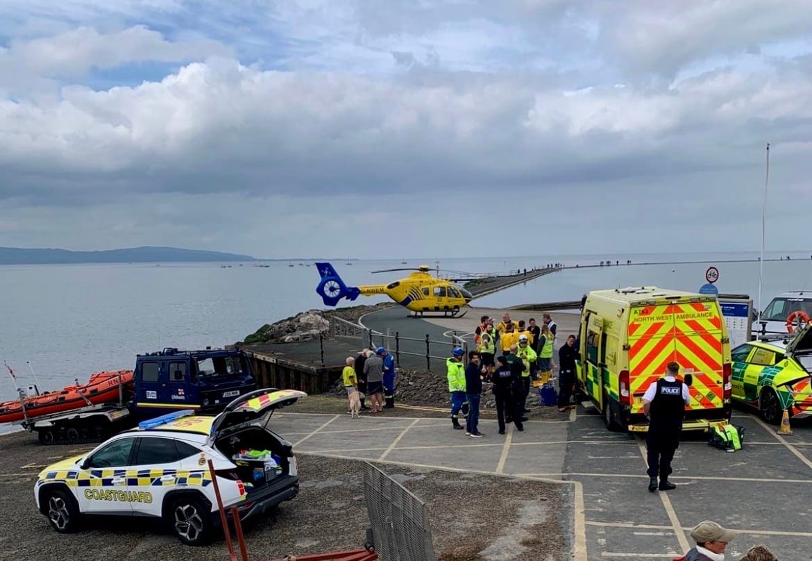 Medical emergency at West Kirby marine lake