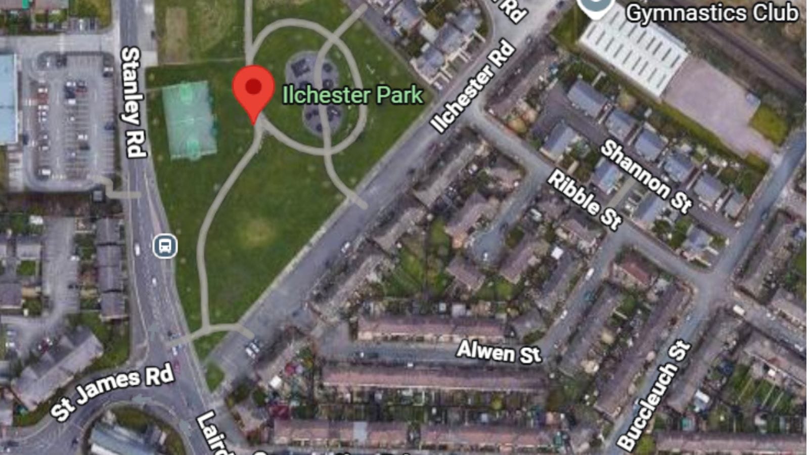 Ilchester park map location.