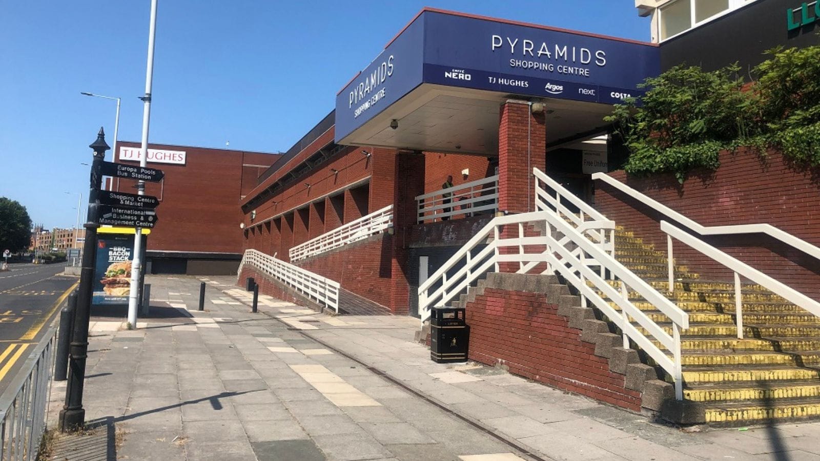 Birkenhead's Pyramids shopping centre.