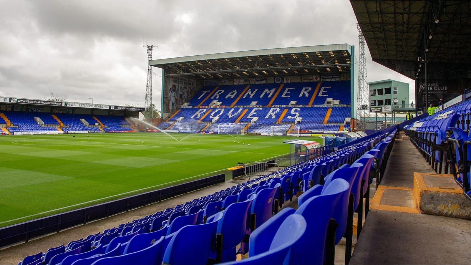 Tranmere Rovers' Prenton Park football ground.