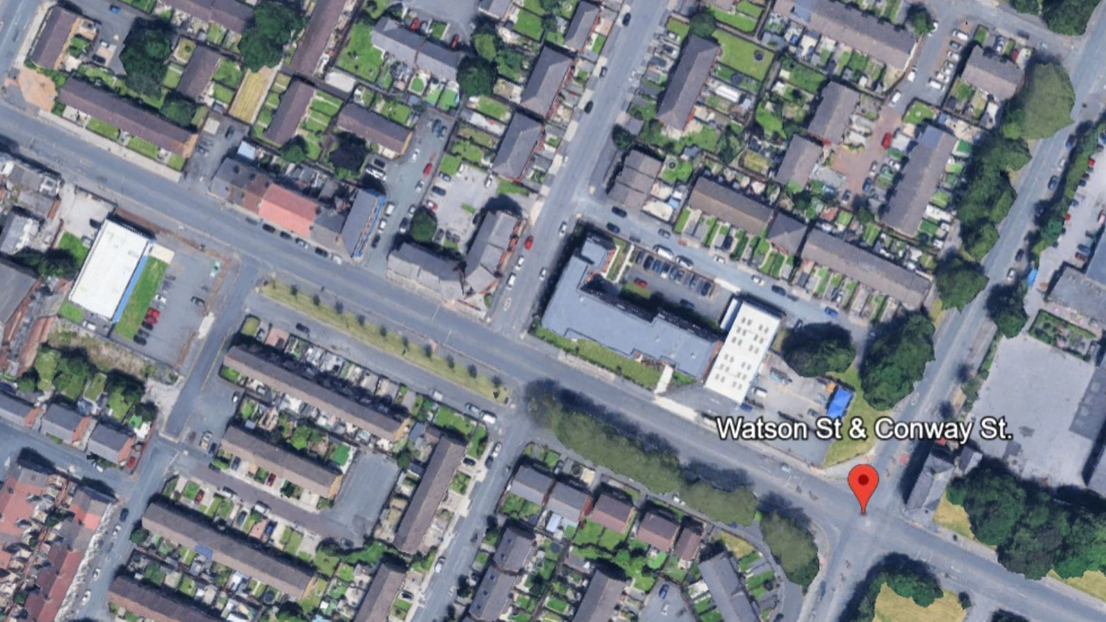 Photo showing the junction of Watson and Conway Street.