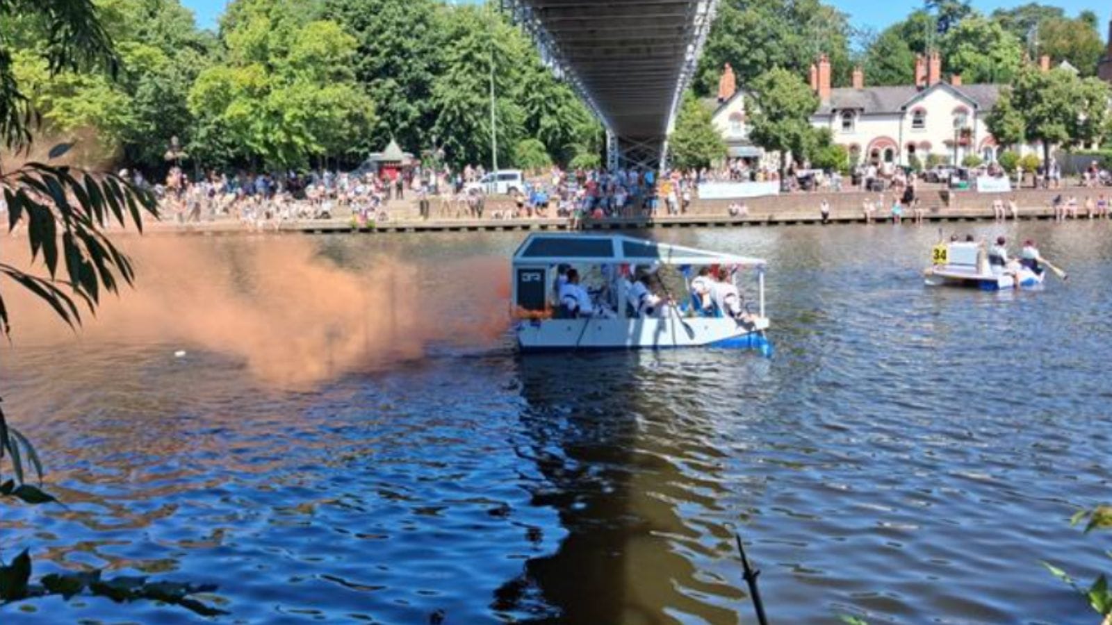 The Chester Raft Race, with the New Brighton RNLI team.