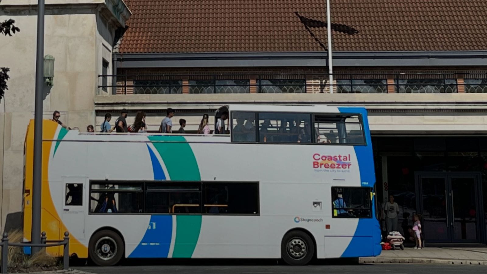 The Coastal Breezer open bus.