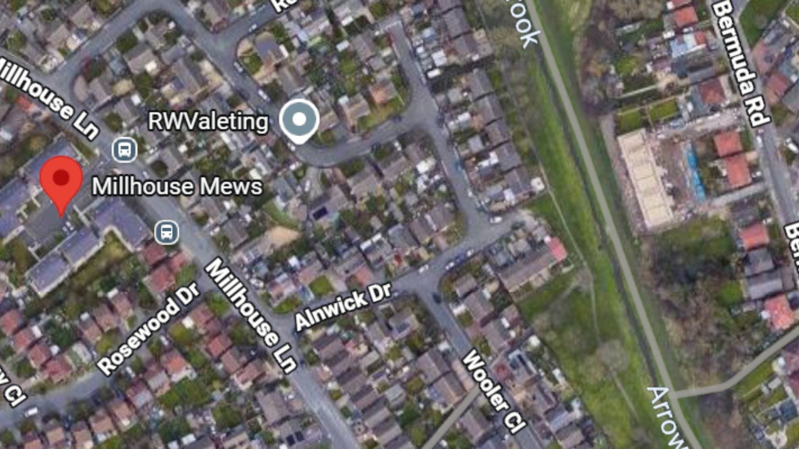 Google Maps location of Millhouse Mews Moreton.