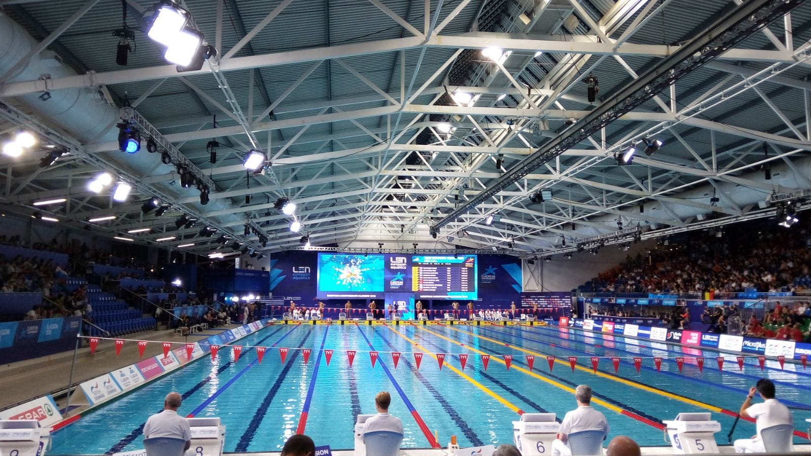 Freya Anderson and Team GB claimed at silver medal at Tollcross Swimming Centre. Photo: Flickr/ Daniel.