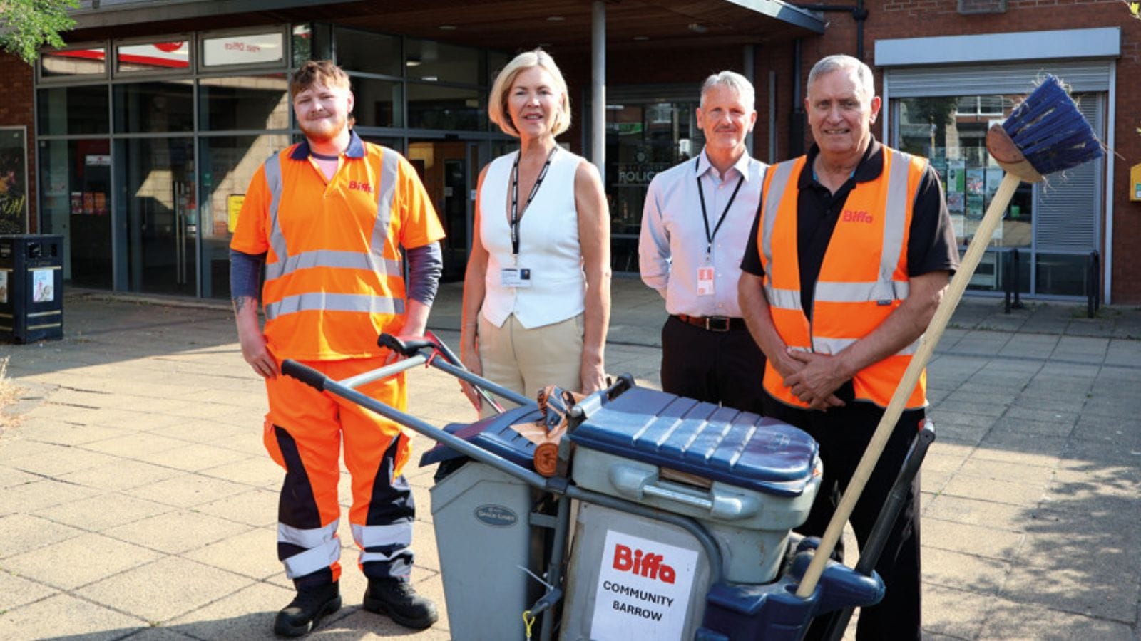Rock Fery street cleaning team.