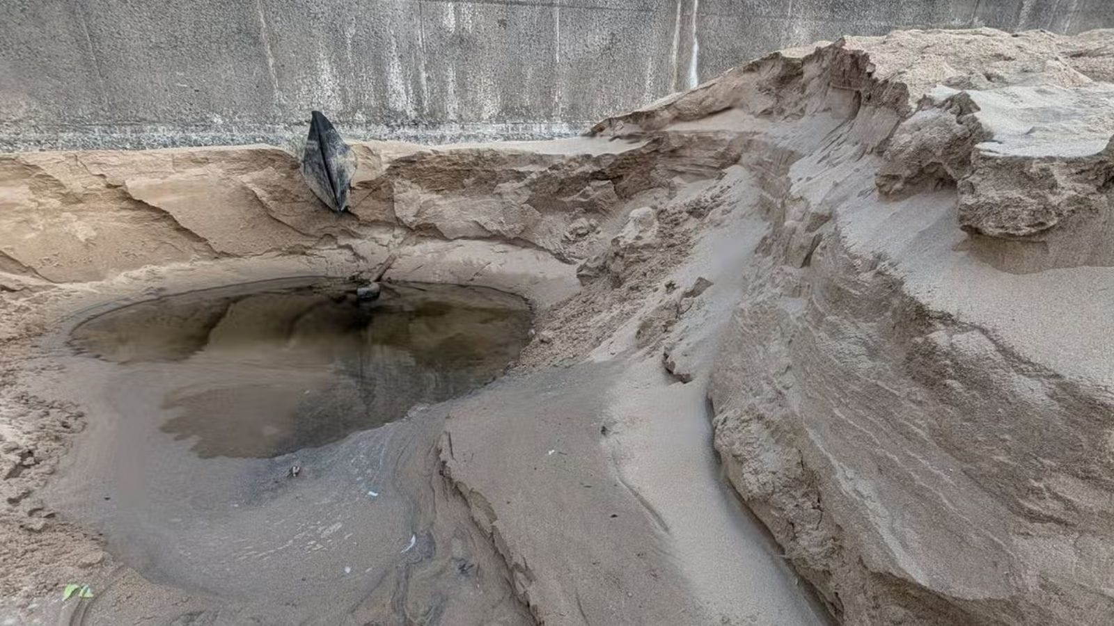 The hole on New Brighton Beach. 