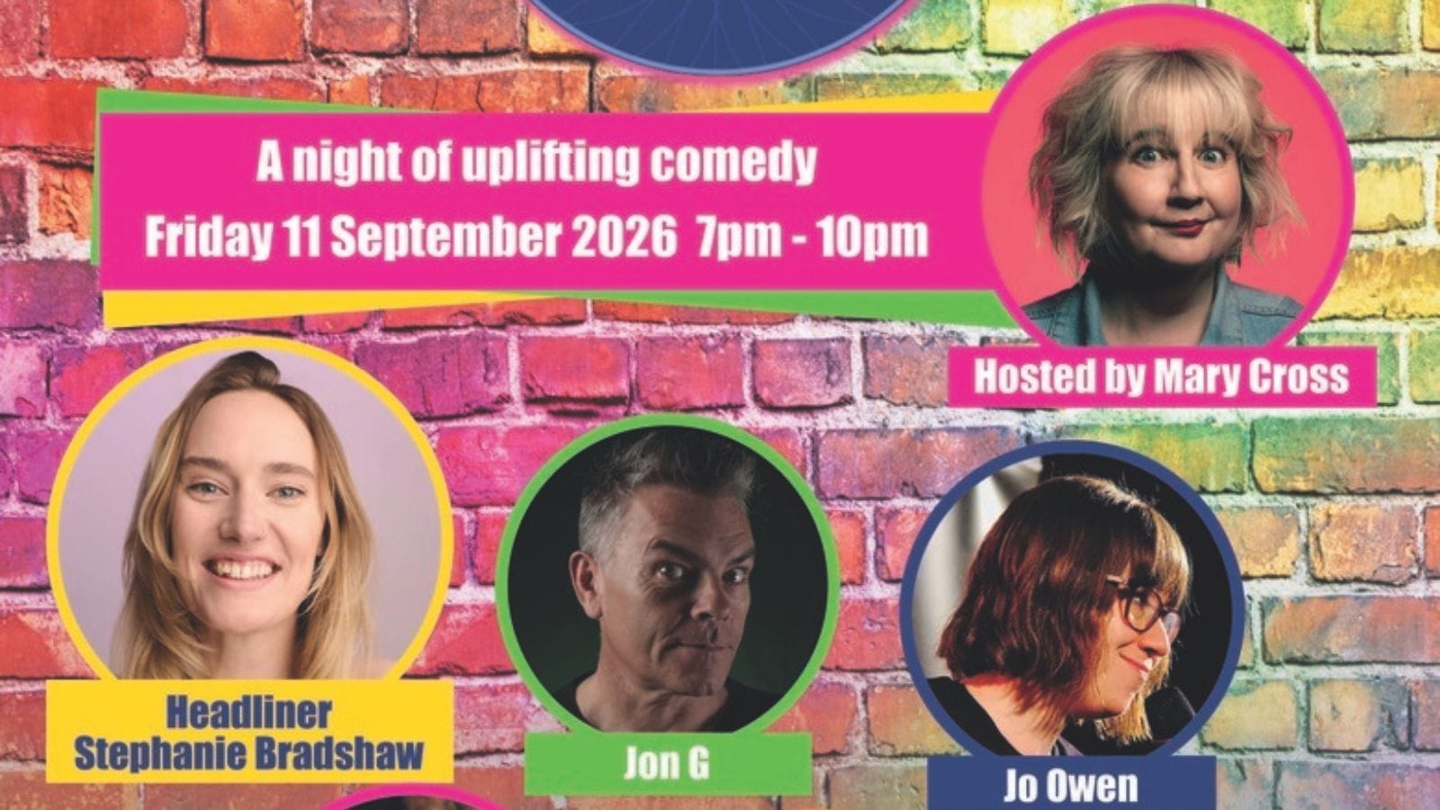 Bliss Comedy Club advertisement poster.