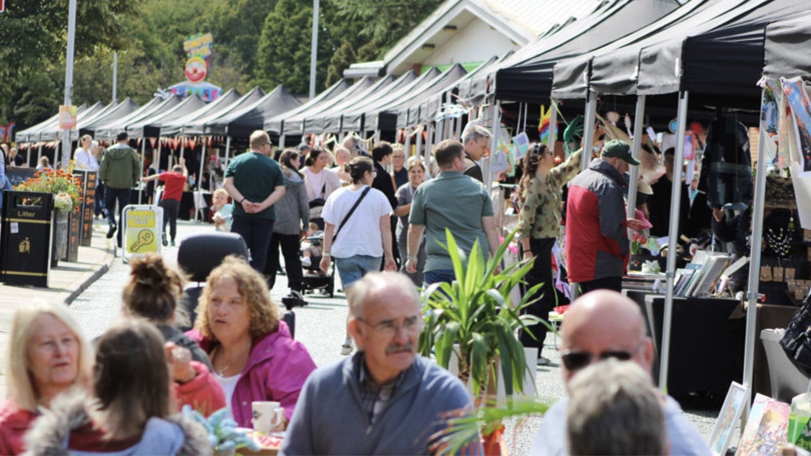 People at Wirral Youth Market in Bromborough, Wirral, August 2026.
