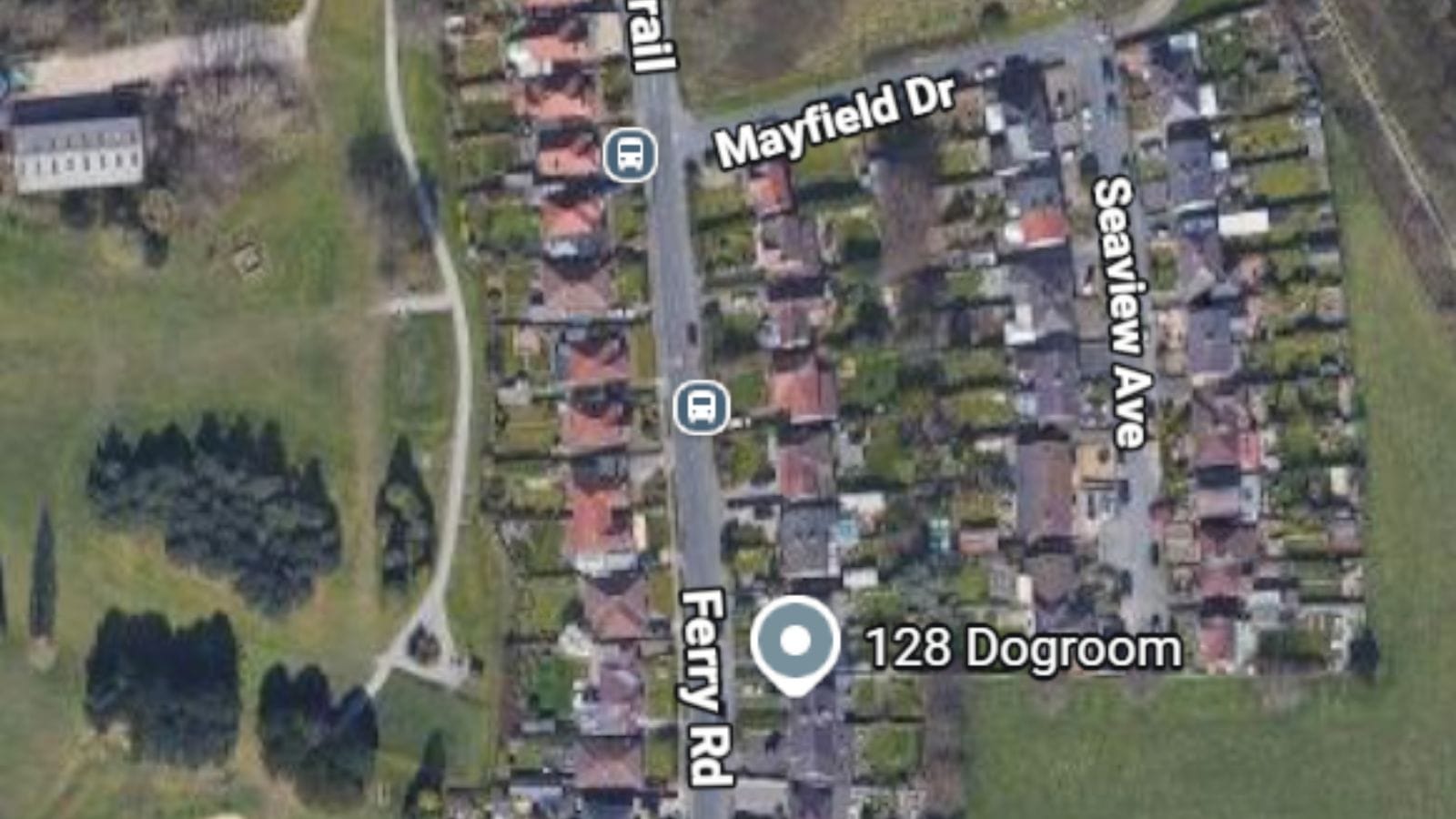 Housing plans location in Eastham Google Maps screenshot.