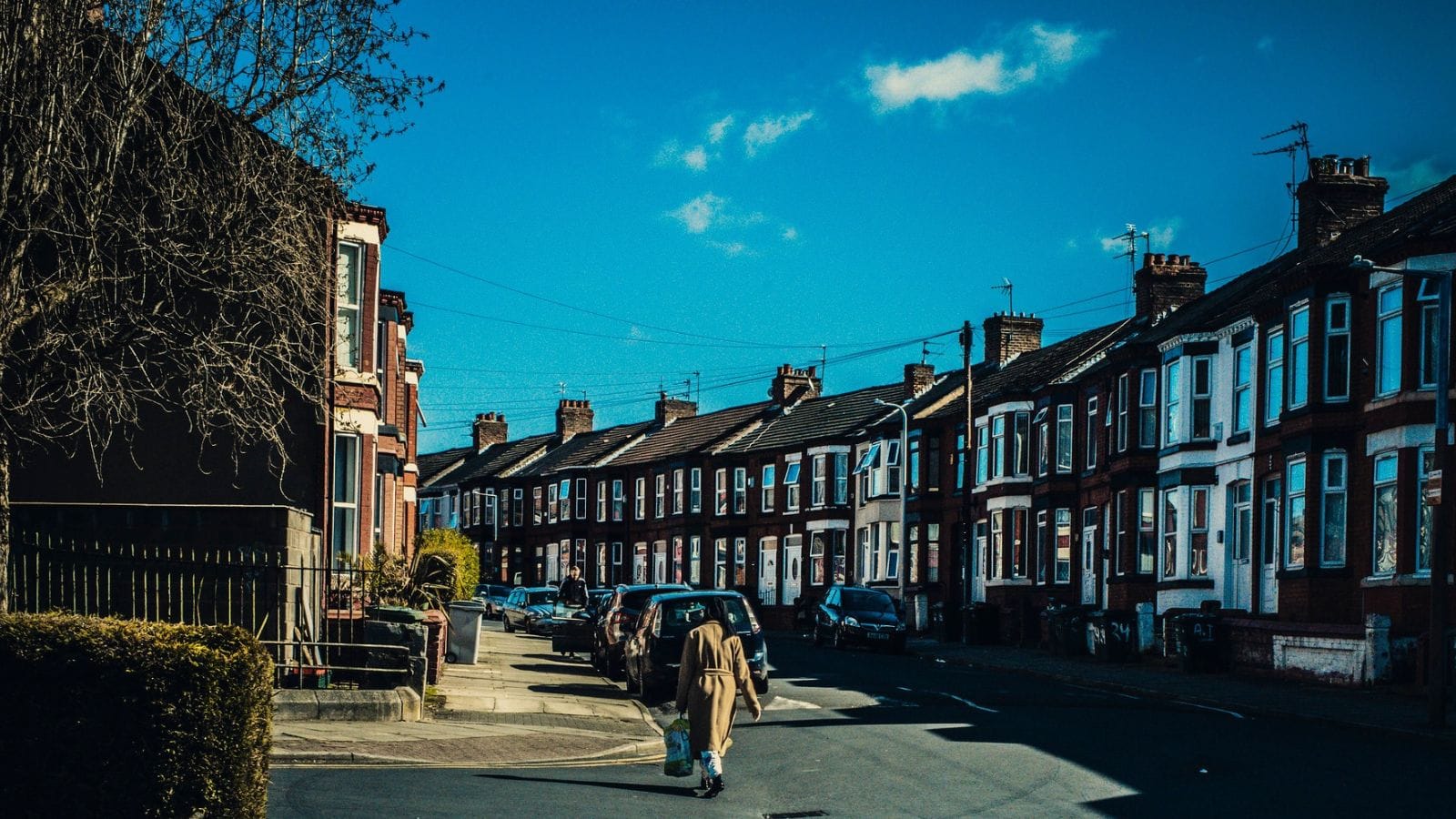 A street in Birkenhead, Wirral.