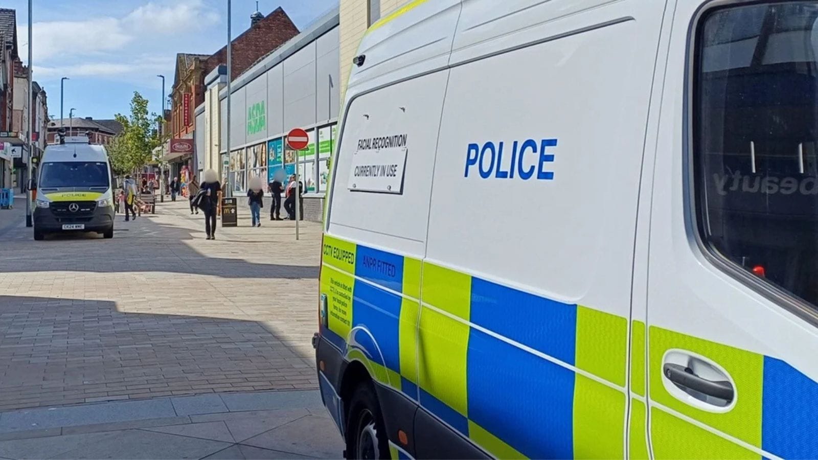 Facial Recognition Technology being used in Birkenhead.