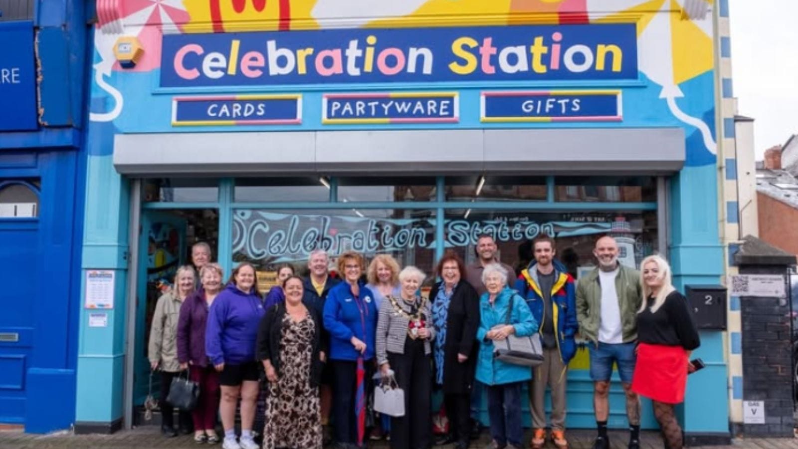 The group outside Celebration Station in New Brighton.
