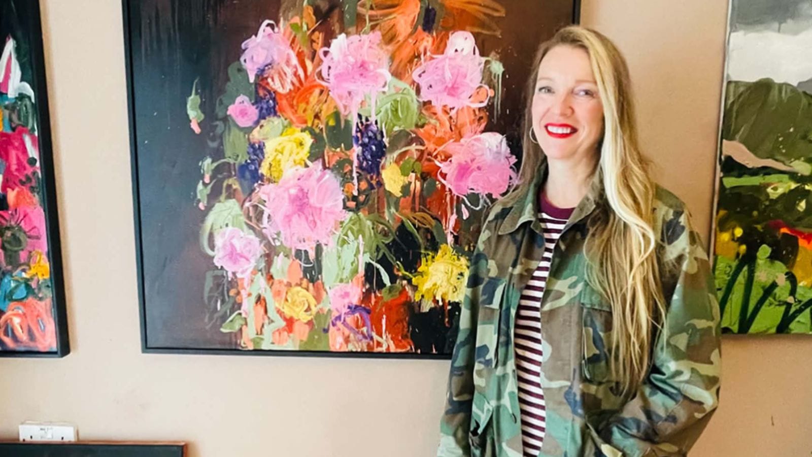 Artist Clare Chinnery and her art.