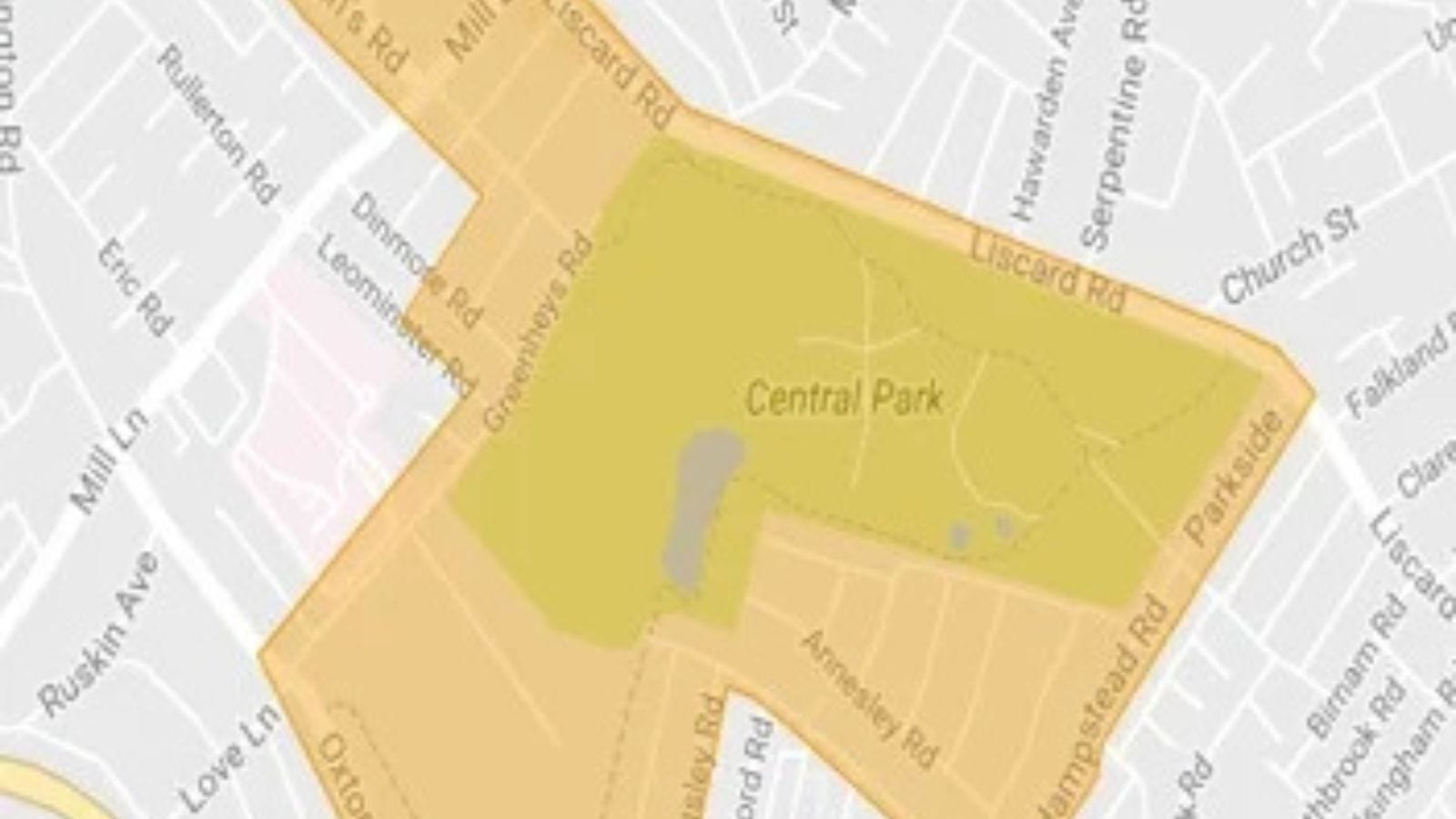 The dispersal zone is Liscard town centre.